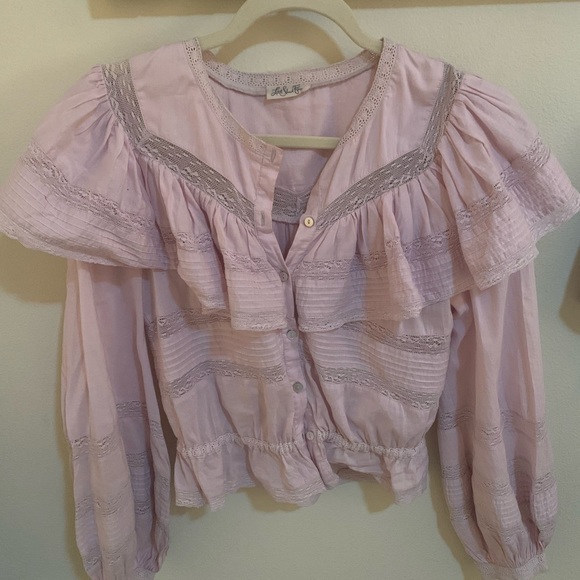 fancy pink blouse
